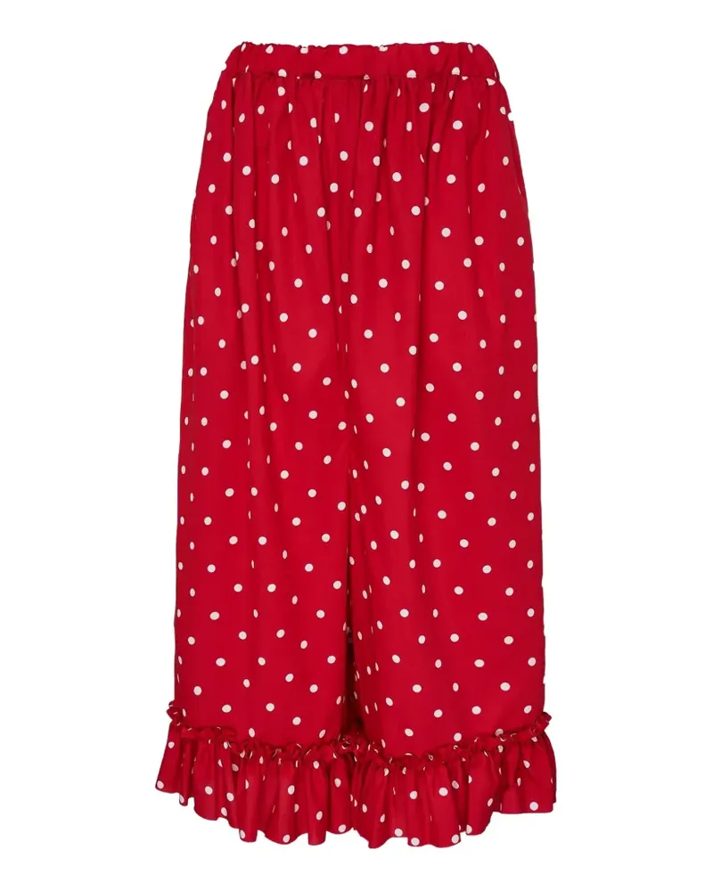 Comme des Garçons Hose mit Polka Dots - Rot Rot