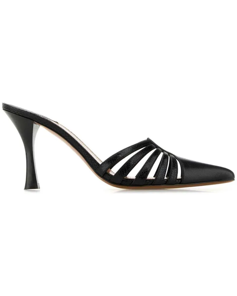 Paris Texas Nadia Mules 80mm - Schwarz Schwarz
