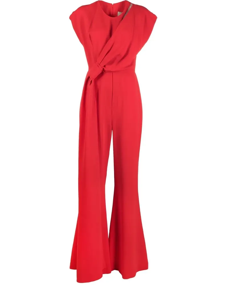 Elie Saab Jumpsuit mit Knoten - Rot Rot