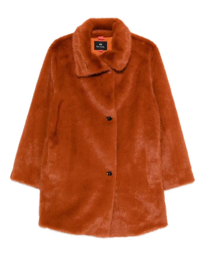 Paul Smith Mantel aus Faux Fur - Orange Orange