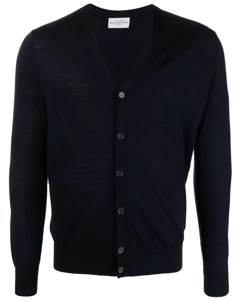 Ballantyne Cardigan mit V-Ausschnitt - Blau Blau