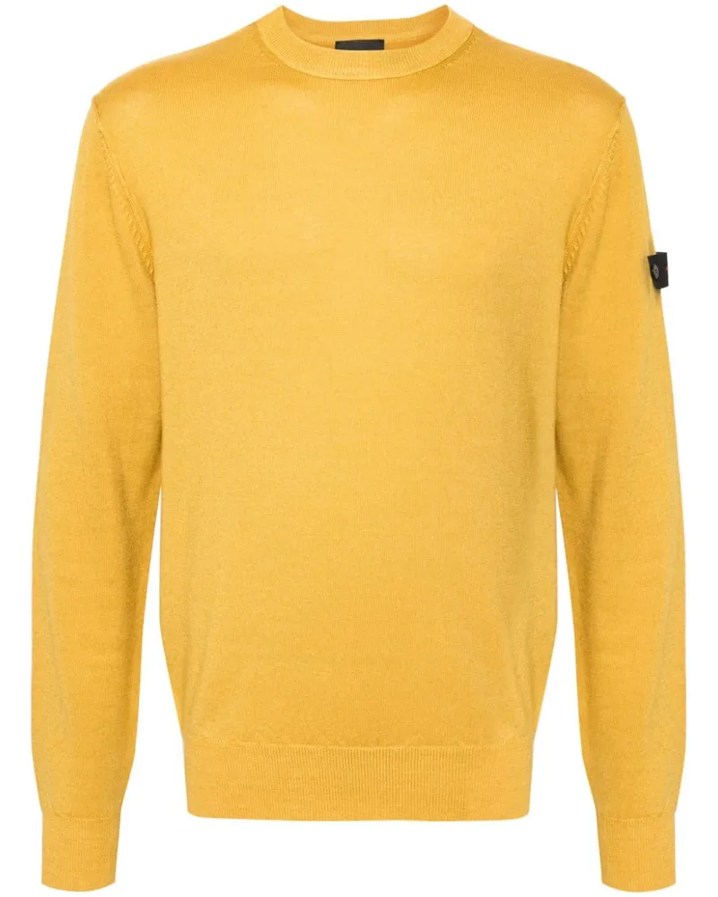Peuterey Pullover mit Logo-Patch - Gelb Gelb