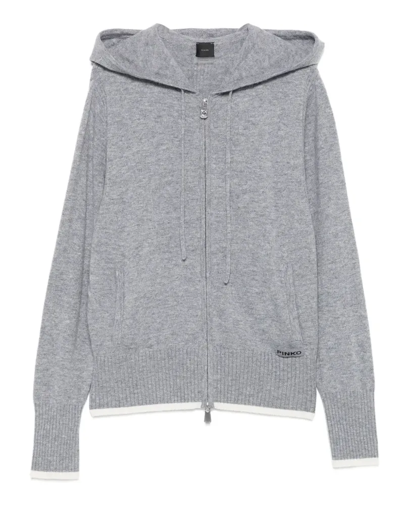 Pinko Kapuzencardigan mit Reißverschluss - Grau Grau