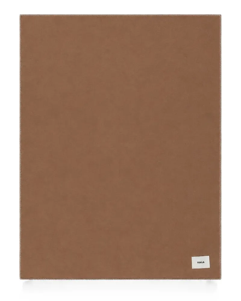 TEKLA blanket stitch blanket - Braun Braun