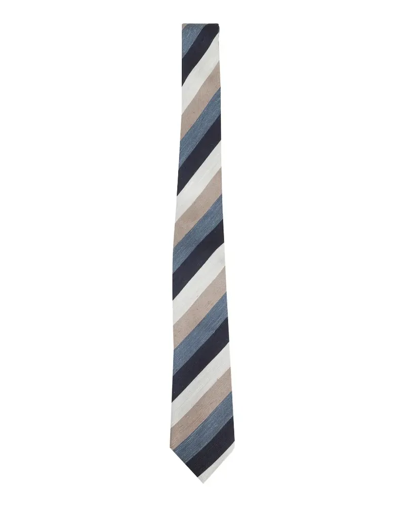 Tagliatore striped tie - Blau Blau