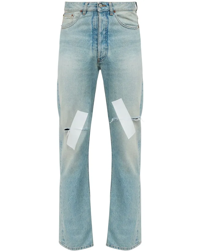 Maison Margiela Gerade Jeans im Distressed-Look - Blau Blau
