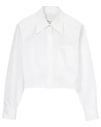 3.1 phillip lim Cropped-Hemd mit langen Ärmeln Weiß