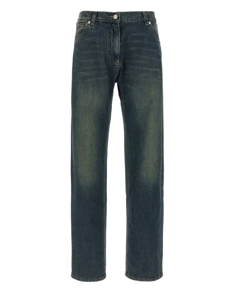 Magda Butrym Straight-Leg-Jeans mit Stone-Wash-Effekt - Blue Blue