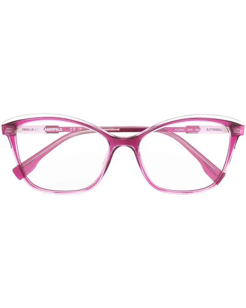 Karl Lagerfeld Brille im Cat-Eye-Design - Violett Violett