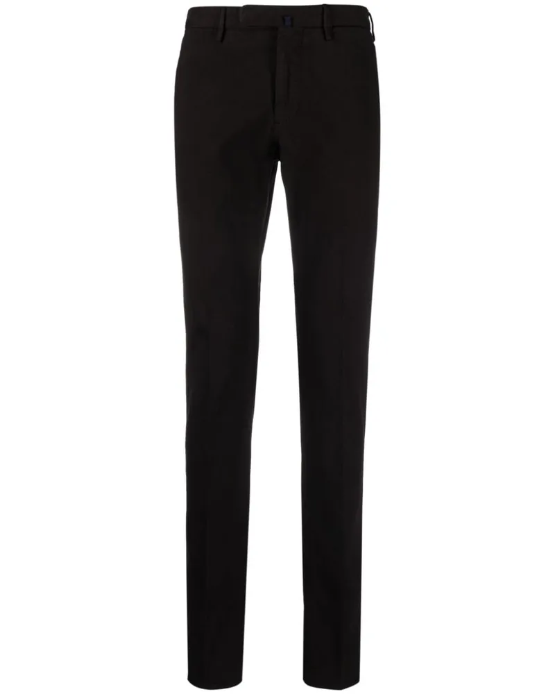 Incotex Slim-Fit-Hose mit Bügelfalten - Braun Braun