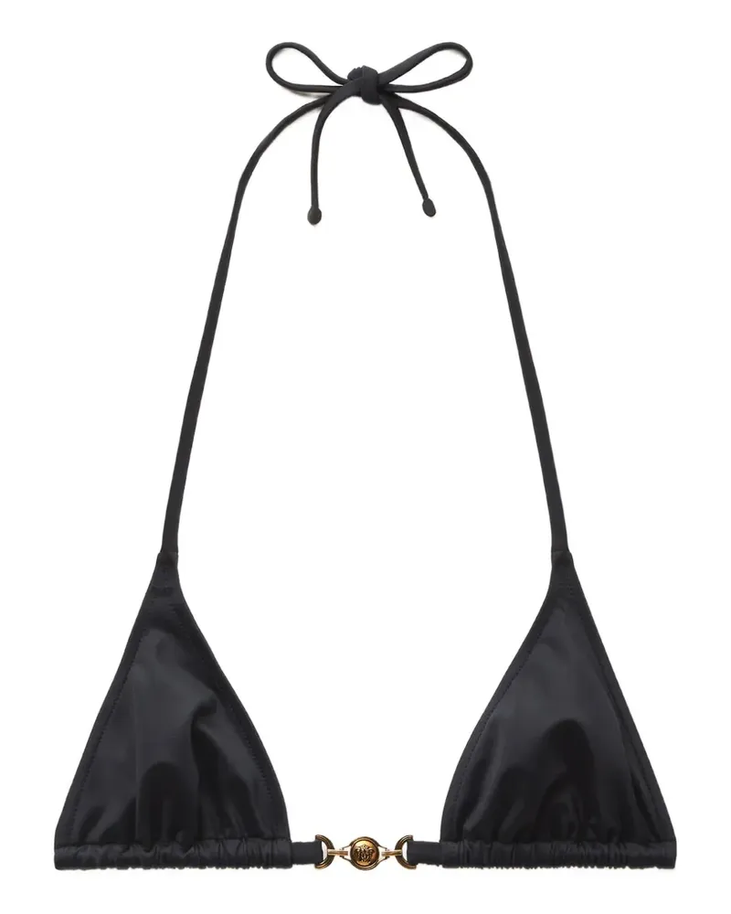 Versace Klassisches Bikinioberteil - Schwarz Schwarz