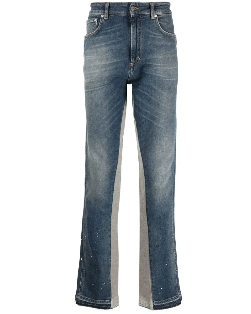 REPRESENT Zweifarbige Straight-Leg-Jeans - Blau Blau