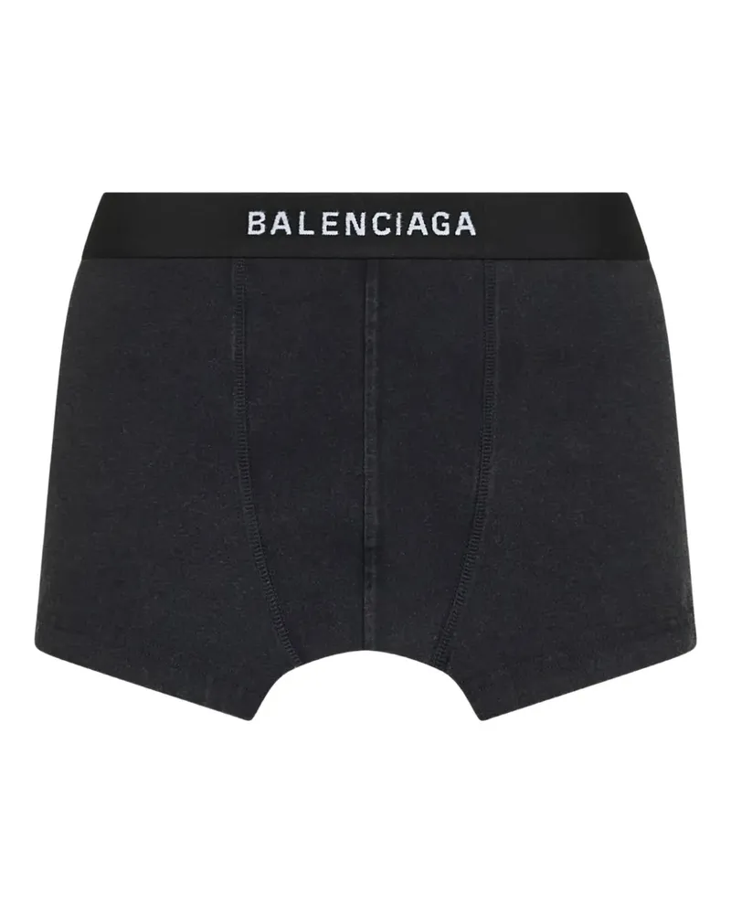 Balenciaga Minirock im Boxerstil - Schwarz Schwarz