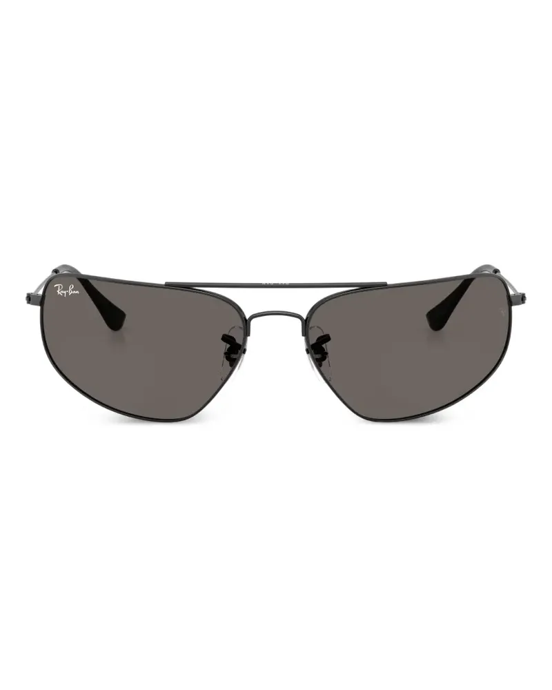Ray Ban Sonnenbrille mit eckigem Gestell - Schwarz Schwarz