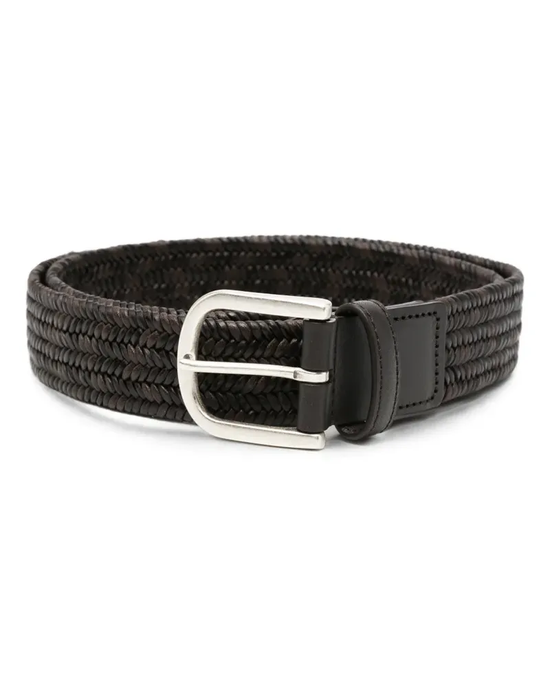 Canali Gewebter Gürtel - Braun Braun