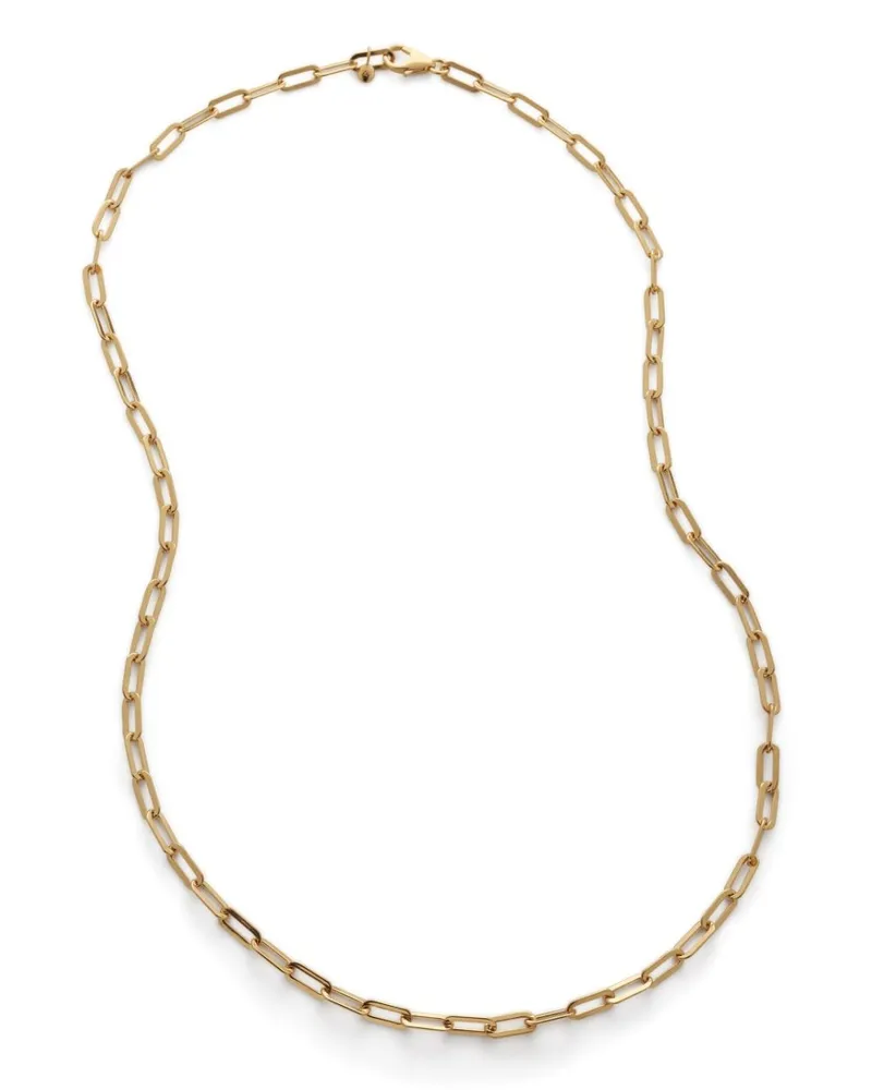 Monica Vinader GP Paperclip Halskette - Gold Gold