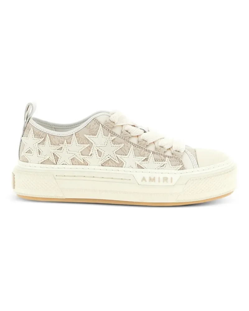 Amiri Monogram Star Court Sneakers - Nude Nude