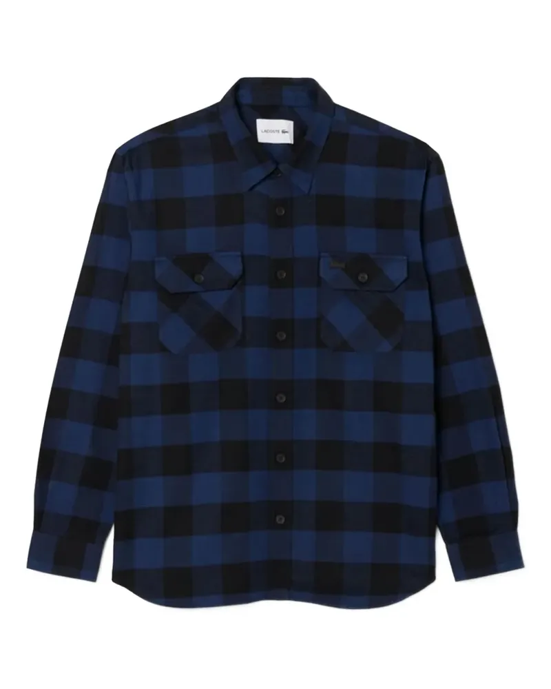 Lacoste Kariertes Hemd - Blau Blau