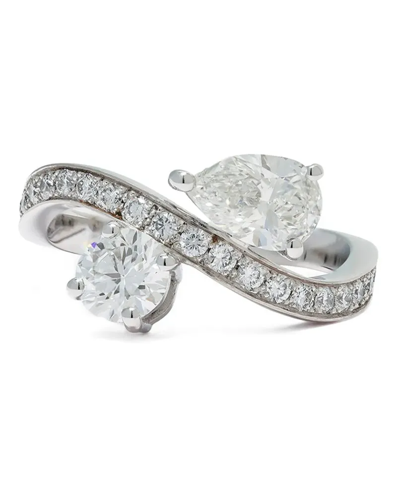 Loyal.e Paris Toi & Moi Éternelle Ring mit Diamanten - Silber Silber