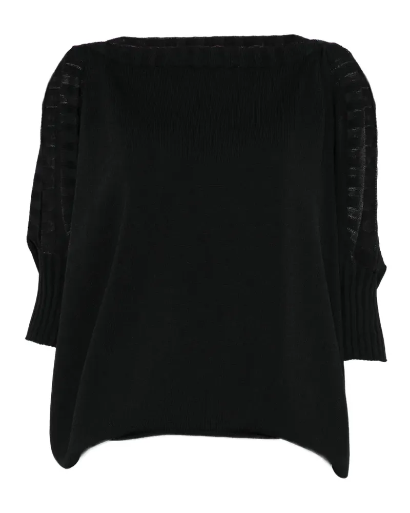 Liviana Conti Anouk Oberteil mit Cut-Outs - Schwarz Schwarz