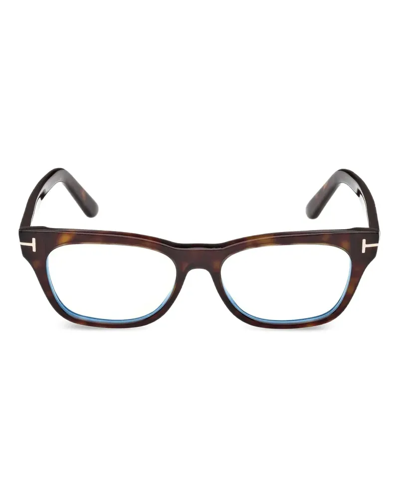 Tom Ford Brille mit eckigem Gestell - Braun Braun