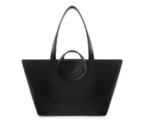 C handle Cabas bag - Schwarz