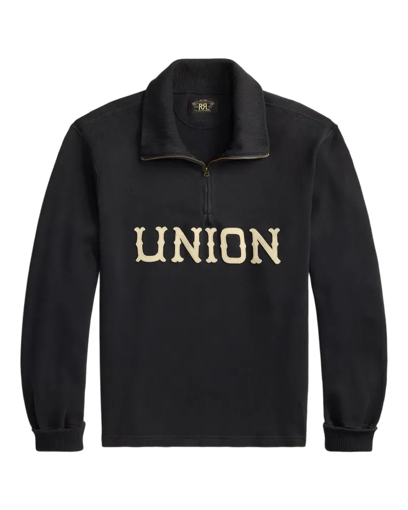 Ralph Lauren Langärmeliger Pullover mit Reißverschluss - Schwarz Schwarz