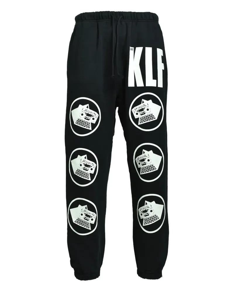 SAINT MXXXXXX x KLF graphic pants - Schwarz Schwarz