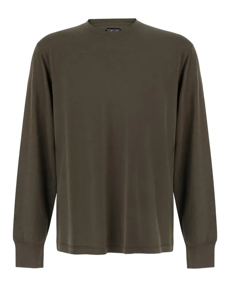 Tom Ford Klassisches Langarmshirt - Braun Braun