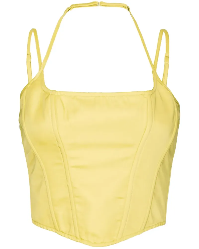 Pinko Cropped-Top - Gelb Gelb