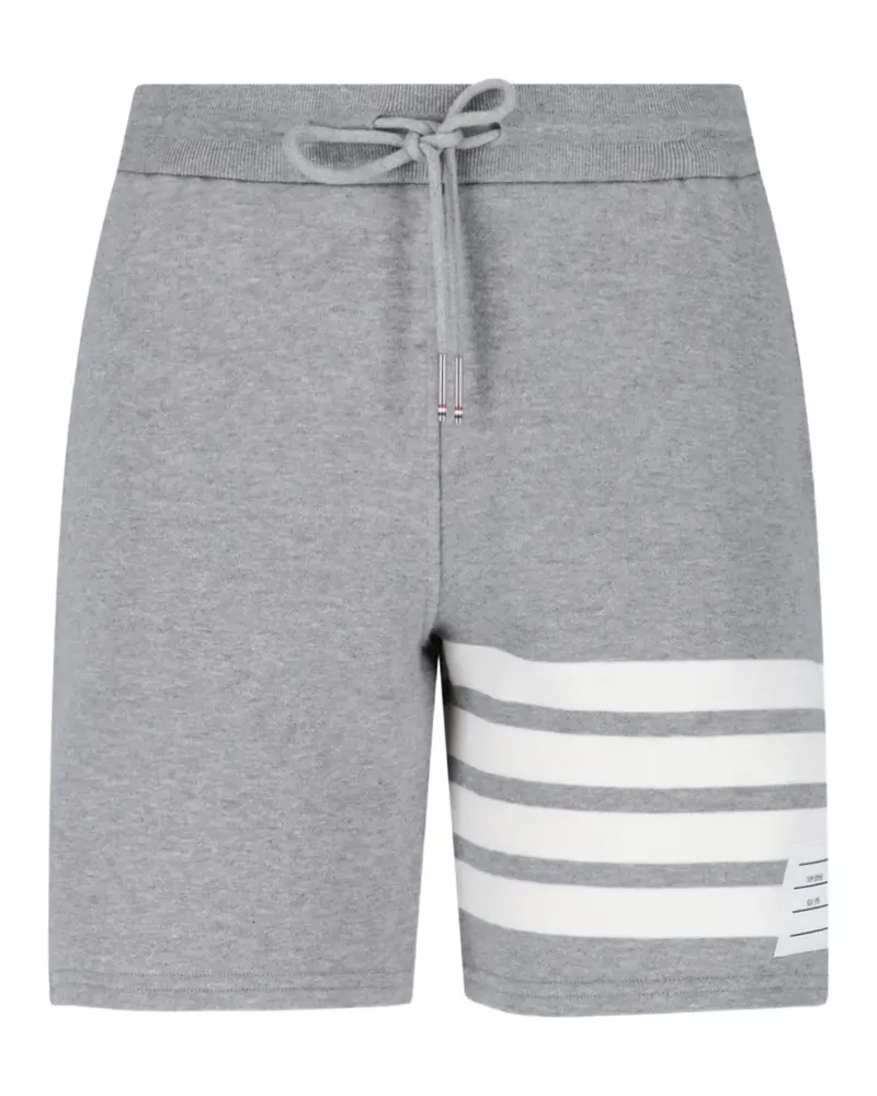 Thom Browne Joggingshorts mit Streifen - Grau Grau