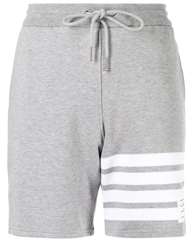 Thom Browne Joggingshorts mit Streifen - Grau Grau