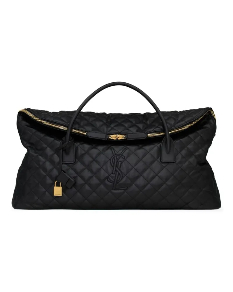 Saint Laurent Gesteppte ES Giant Reisetasche - Schwarz Schwarz