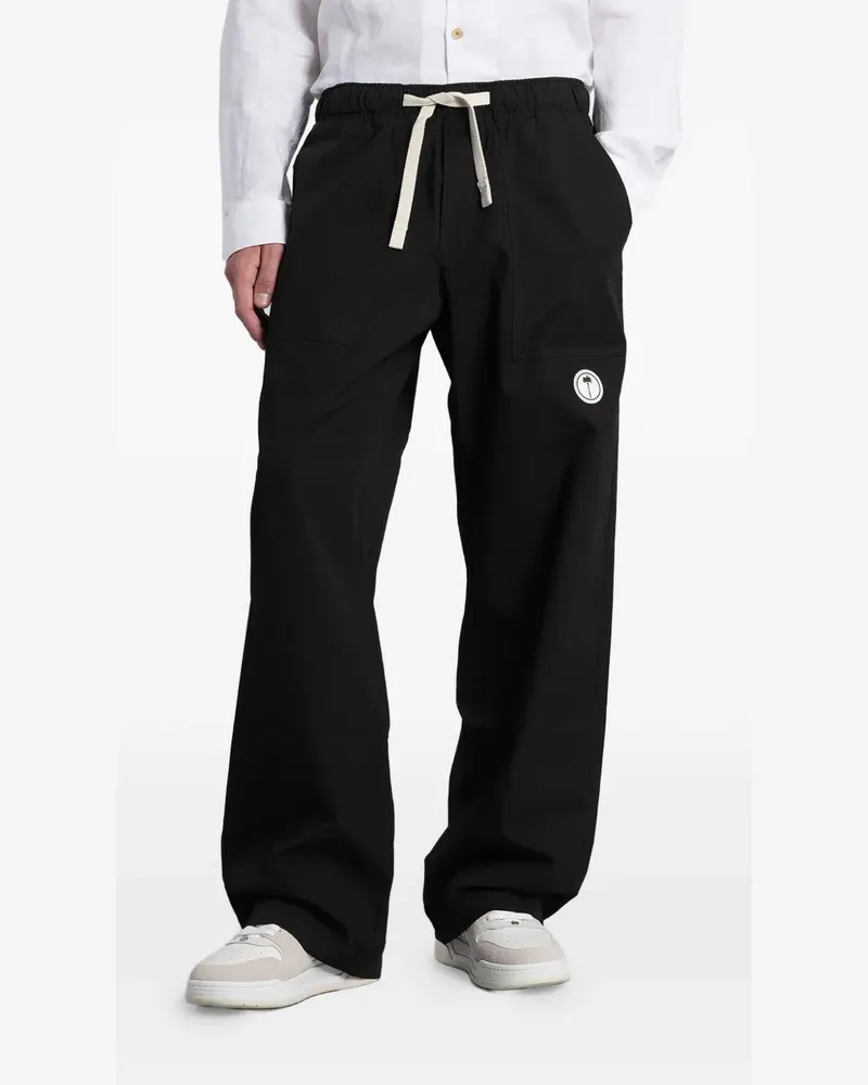 Palm Angels Hose mit weitem Bein - Schwarz Schwarz