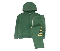 Jogginganzug mit Logo-Patch - Grün