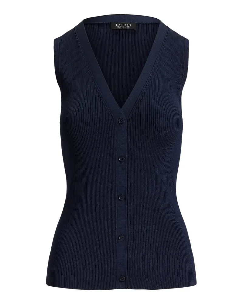 Ralph Lauren Gerippter Cardigan - Blau Blau