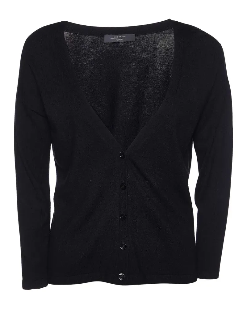Max Mara Geknöpfter Cardigan - Schwarz Schwarz