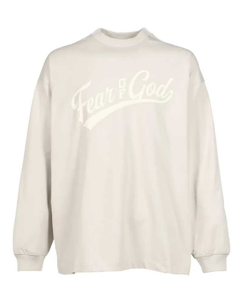 Fear of God Merch logo-print long-sleeve T-shirt - Nude Nude