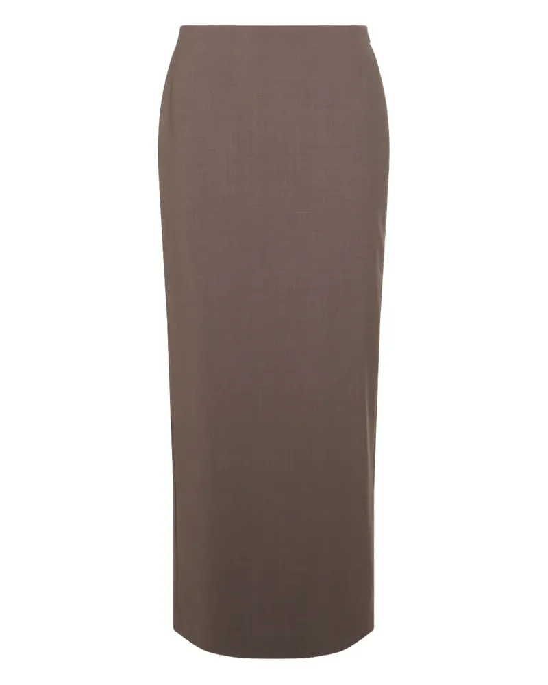 Brunello Cucinelli Schmaler Maxirock - Braun Braun