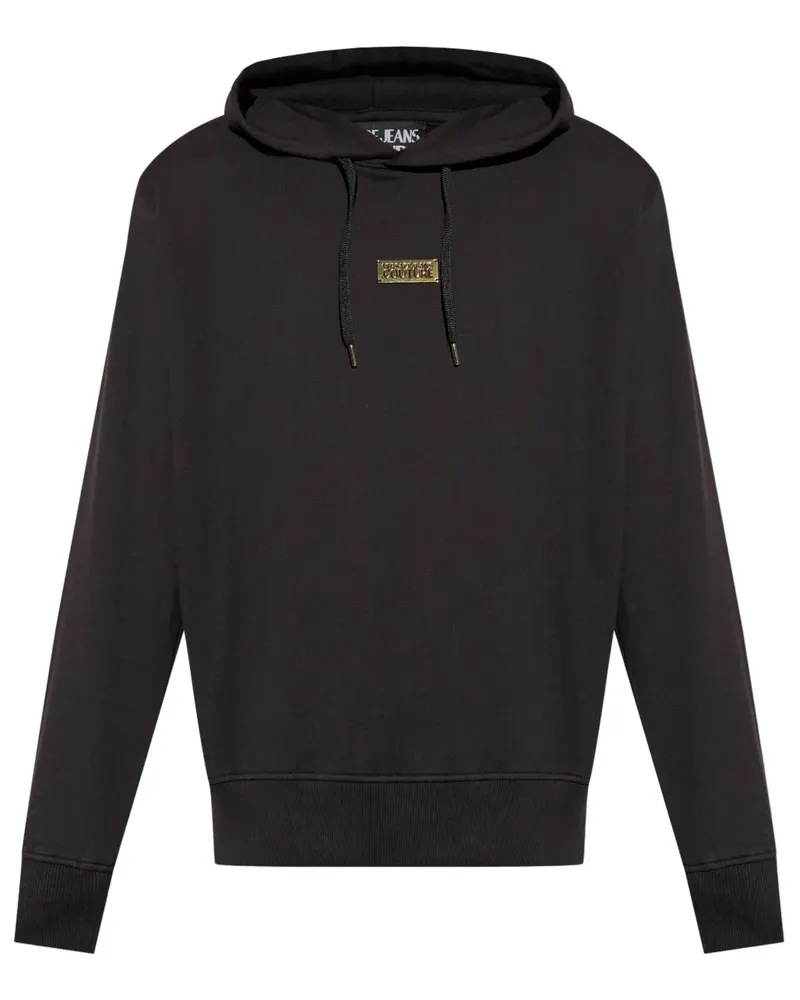 Versace Jeans Klassischer Hoodie - Schwarz Schwarz