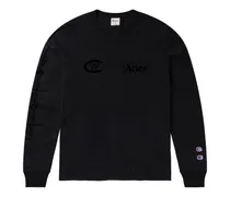x Aries Sweatshirt mit grafischem Print - Schwarz