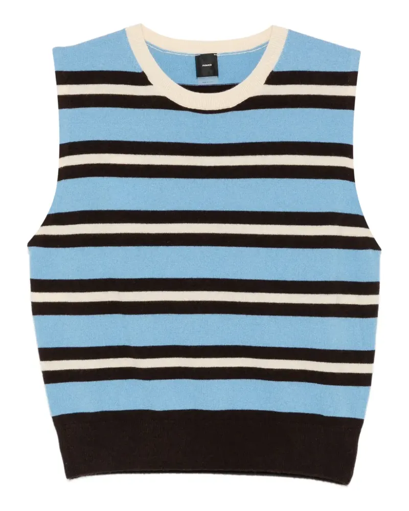Pinko Gestreiftes Trägershirt - Blau Blau