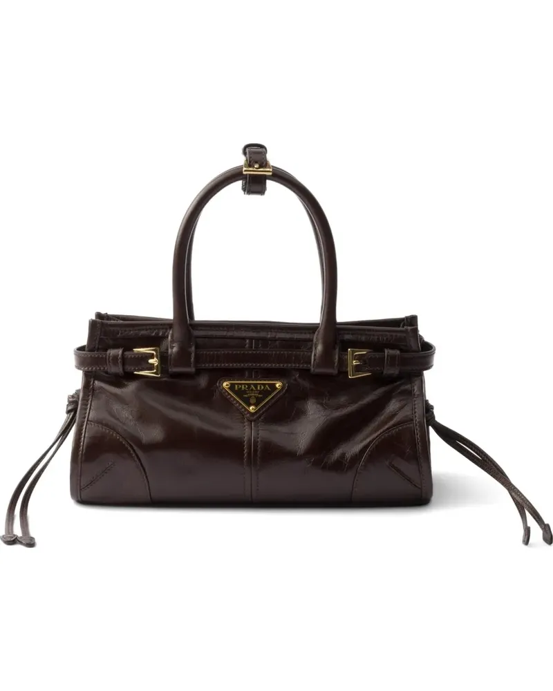 Prada Bonnie leather mini handbag - Braun Braun