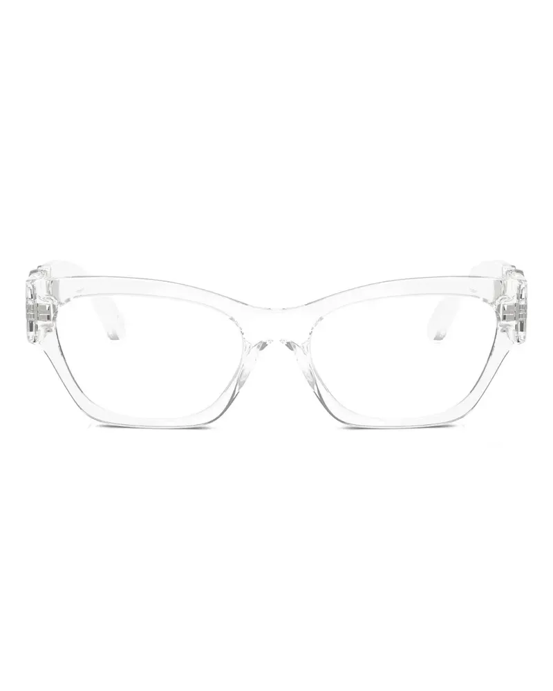 Versace Medusa Medallion Brille - Weiß Weiß
