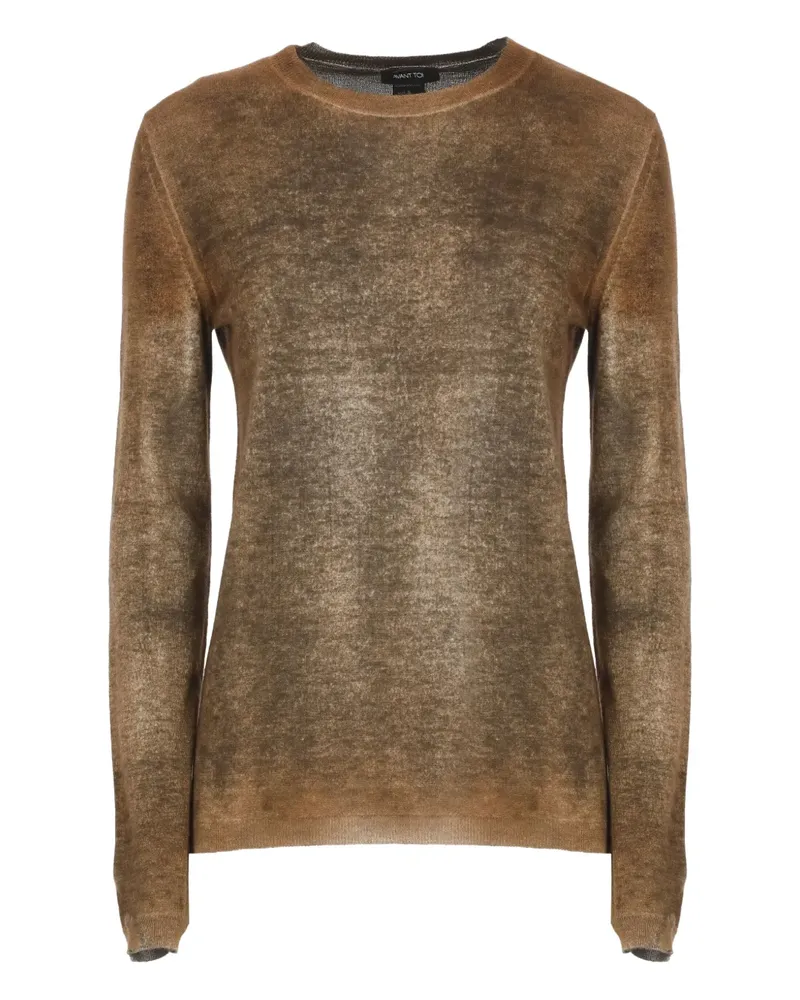 Avant Toi Pullover mit Rundhalsausschnitt - Braun Braun