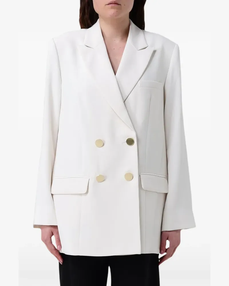 Armani Exchange double-breasted buttoned blazer - Nude Nude