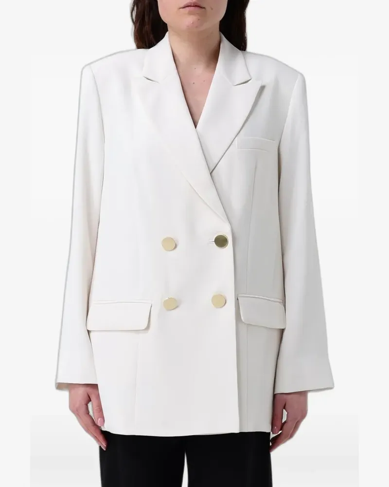 Armani Exchange double-breasted buttoned blazer - Nude Nude