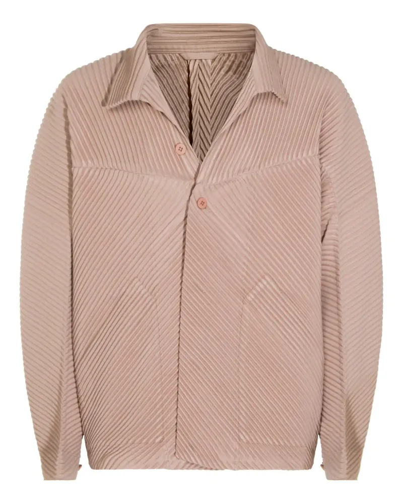 Issey Miyake September pleated jacket - Nude Nude