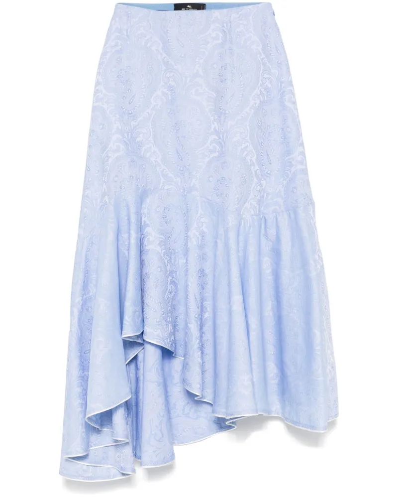 Etro Midirock aus Paisley-Jacquard - Blau Blau