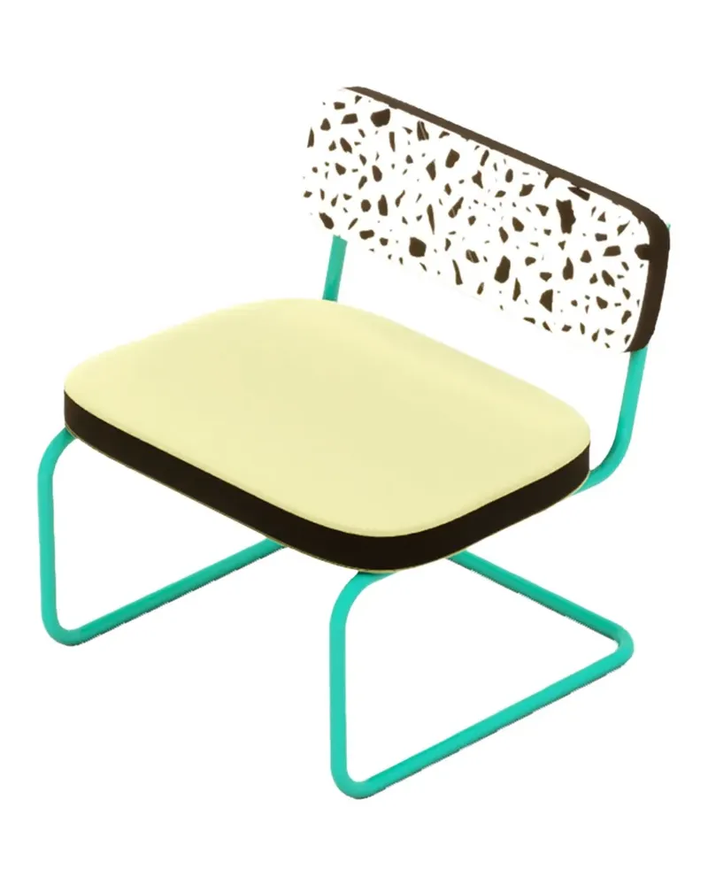 Seletti Stuhl mit Terrazzo-Muster (70,5cm x 41cm) - Gelb Gelb